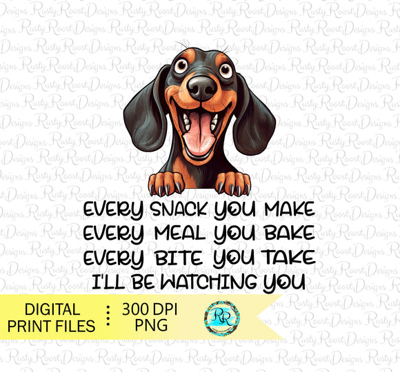 Dachshund PNG, sublimation designs downloads, funny dog t-shirt designs, digital download, printable art