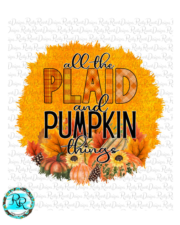 All the plaid and Pumpkin things png, Fall sublimation designs downloads, Pumpkin PNG, Printable artwork