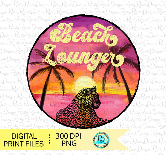 Beach lounger Png, Beach sublimation designs downloads, Summer Png designs, Printable designs