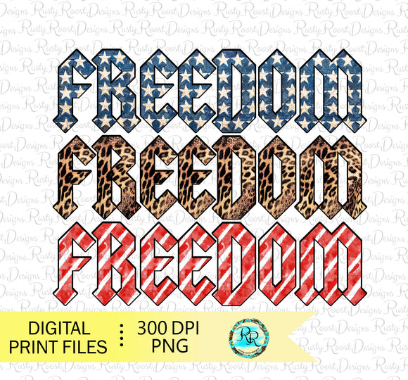 Freedom Png, Patriotic sublimation designs, 4th Of July Png, Memorial Day designs, Printable designs