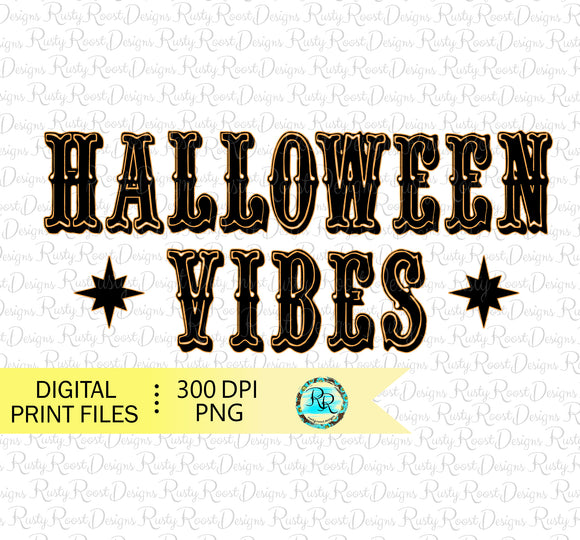 Halloween vibes Png, Halloween sublimation designs downloads, Retro PNG, Halloween PNG, printable artwork