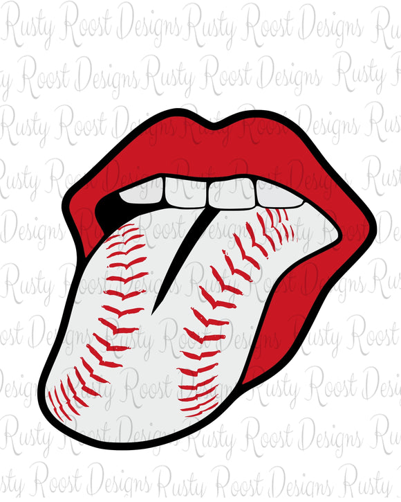Baseball tongue png, Baseball sublimation designs downloads, digital download, sublimation graphics, shirt design, printable artwork