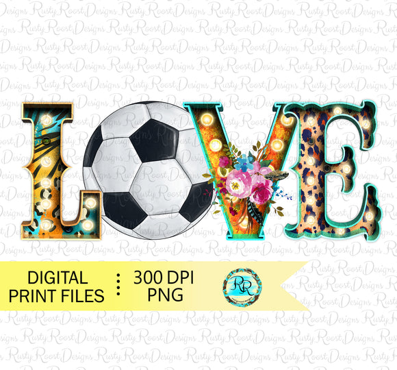 Love Soccer Png, Soccer sublimation designs downloads, Soccer digital design, Printable designs