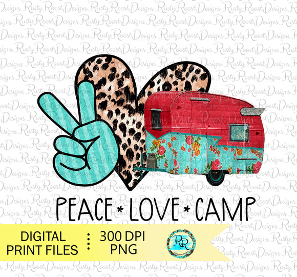 Peace Love Camp png, Camping sublimation designs downloads, Camping shirt PNG designs