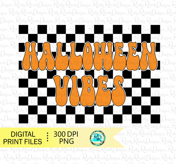 Halloween vibes Png, Halloween sublimation designs downloads, Retro Halloween PNG, Halloween PNG, printable artwork