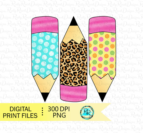 School pencils Png, School sublimation designs downloads, Teacher Png, Back to school, Printable designs