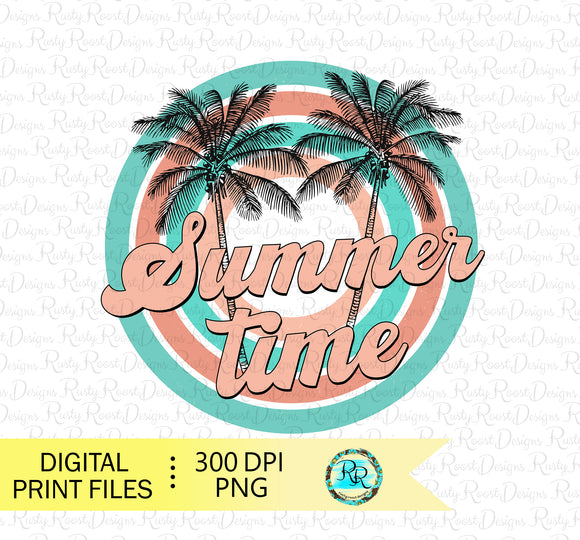 Summertime PNG, Summer sublimation designs downloads, Retro Summer Png, t-shirt designs