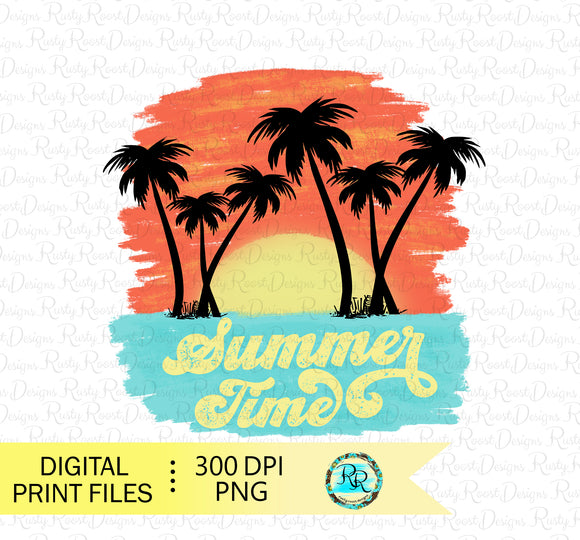 Summertime Png sublimation designs downloads, Summer sunset Png designs, Printable designs