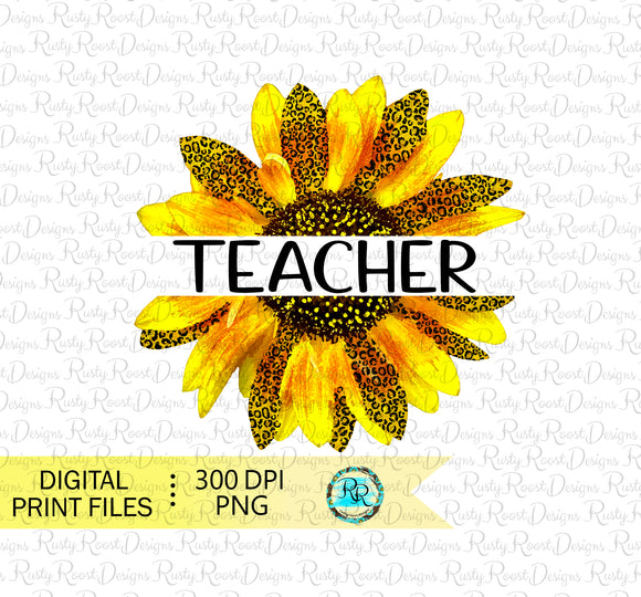 Teacher sublimation designs downloads, Teacher sunflower png, Teaching sublimation, Teacher printable designs