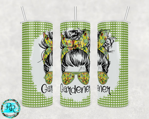 Gardener tumbler PNG, 20 oz. tumbler PNG sublimation design, tumbler PNG wrap, Gardening Tumbler PNG wrap, Garden PNG, Seamless