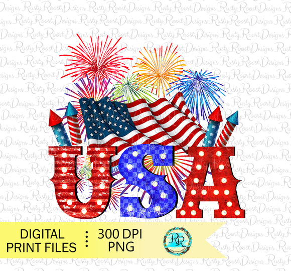 USA 4th of July sublimation designs downloads, Patriotic design, USA flag png, printable designs