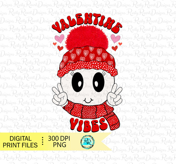 Valentine Vibes PNG, Valentine's Day Png, sublimation designs downloads, Retro Valentine, printable artwork