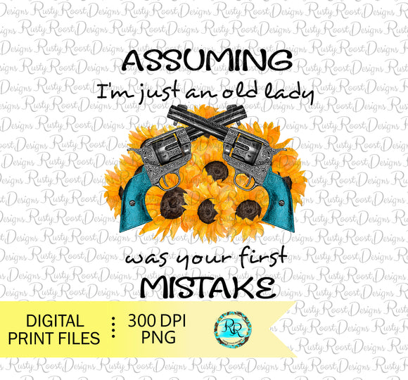 Assuming I'm just an old lady sublimation design