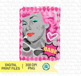 Babe retro woman PNG, sublimation designs downloads, Retro digital downloads, printable design