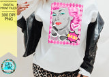 Babe retro woman PNG, sublimation designs downloads, Retro digital downloads, printable design