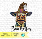 Halloween cow sublimation design