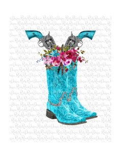 Boots with guns png, boots sublimation designs downloads, Boots with flowers, cowgirl boots png, printable artwork