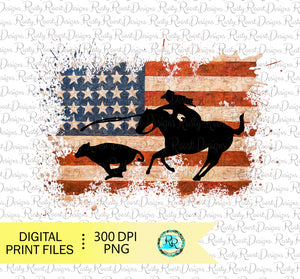 Breakaway roping sublimation design