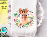 Easter Bunny PNG, Rabbit sublimation designs downloads, watercolor Rabbit design, Printable designs