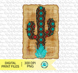 Aztec Cactus PNG, Cactus sublimation designs downloads, Western shirt design, printable design