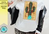 Aztec Cactus PNG, Cactus sublimation designs downloads, Western shirt design, printable design