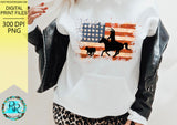Calf roping PNG, rodeo sublimation designs downloads, USA flag, printable design