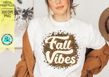 Fall vibes png, Retro Fall sublimation designs downloads, leopard splash, printable designs
