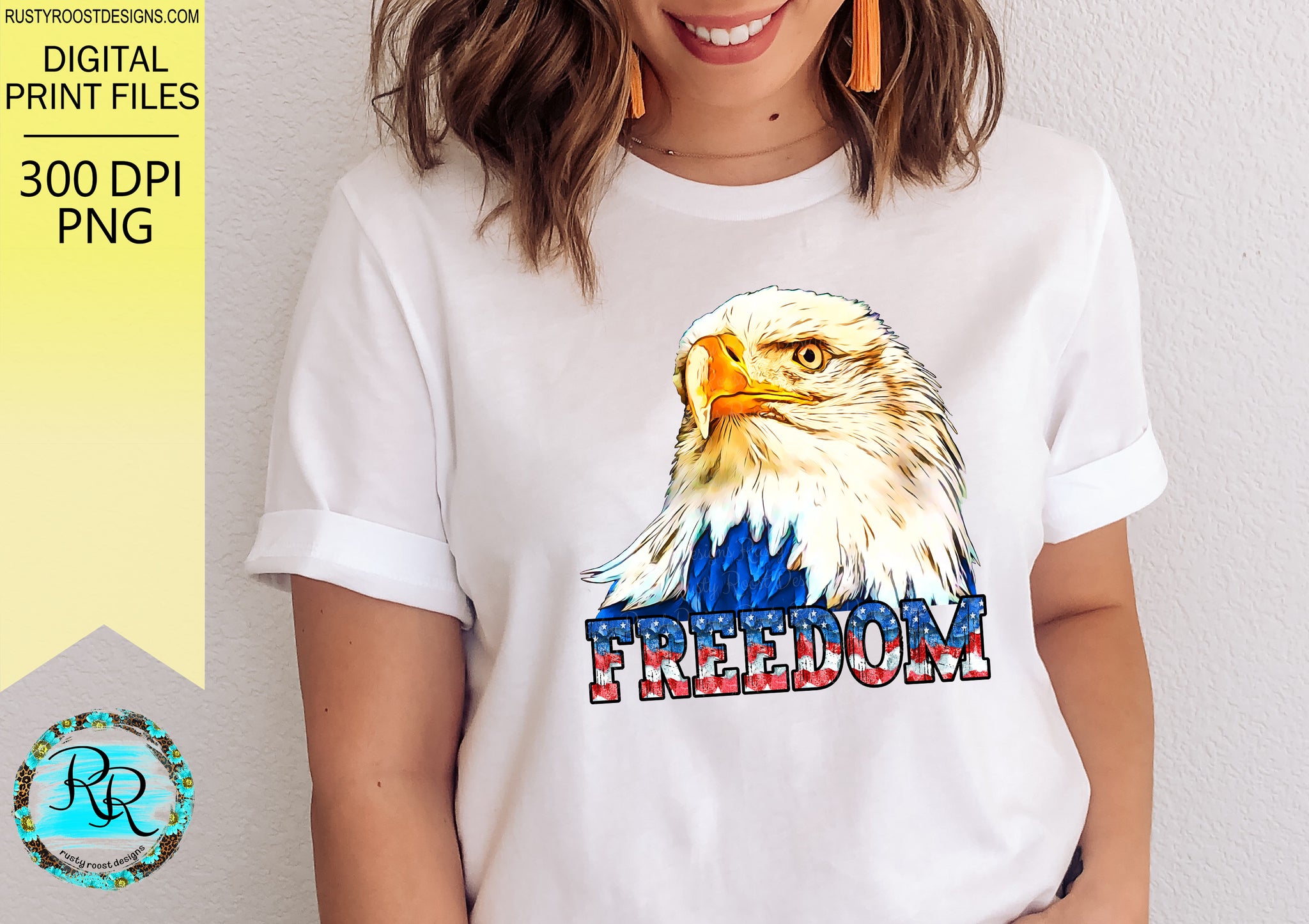 Freedom Eagle Png, Patriotic sublimation designs downloads, Eagle shir –  Rusty Roost Designs