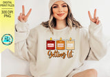 Getting Lit PNG, Fall candles Png, Funny Thanksgiving sublimation designs, Autumn design, png files for sublimation, printable designs