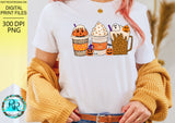 Halloween Coffee Png, sublimation designs downloads, Fall coffee PNG, hand drawn, pumpkin spice, Fall latte Png, printable artwork