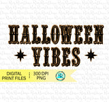 Halloween vibes Png, Halloween sublimation designs downloads, Retro PNG, Halloween PNG, printable artwork