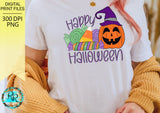 Happy Halloween Png, Halloween sublimation designs downloads, Cute Halloween PNG, hand drawn, printable artwork