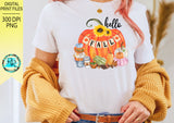 Hello fall png, Fall sublimation designs downloads, Fall pumpkin design, digital download, printable artwork