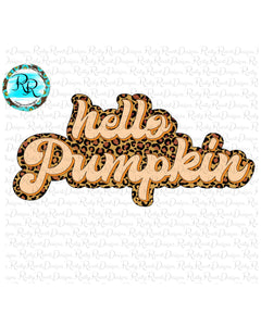 Hello Pumpkin PNG, Fall sublimation designs downloads, Leopard pumpkin, Fall PNG, Printable