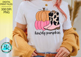 Howdy Pumpkin Png, Fall sublimation designs, Fall pumpkin png, country PNG, sublimation downloads, Western pumpkin, Printable artwork