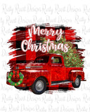 Christmas truck sublimation designs downloads, digital download, sublimation graphics, Merry Christmas png, red truck, buffalo plaid, printable