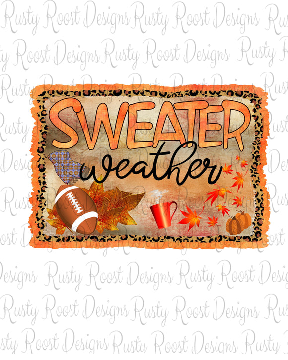 Sweater weather png, Fall sublimation designs downloads, printable artwork