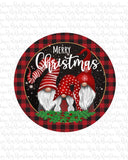 Merry Christmas gnomes sublimation design