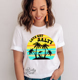 Let's get salty Png, Summer sublimation designs downloads, Beach t-shirt designs