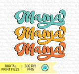 retro mama sublimation design