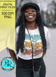 Retro mama sublimation design
