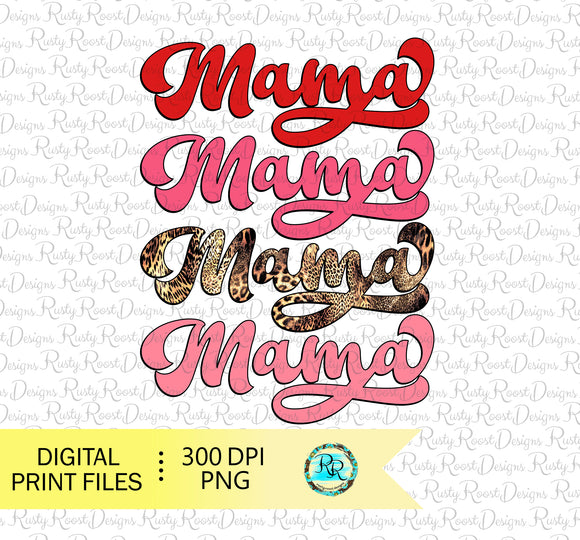 retro mama Png sublimation design