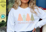 Christmas Trees PNG, Christmas sublimation designs, Christmas shirt designs, whimsical Christmas Png, Merry Christmas, hand drawn