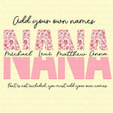 Nana split Png, Nana sublimation designs downloads, Grandma Png, Printable designs