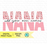 Nana split Png, Nana sublimation designs downloads, Grandma Png, Printable designs
