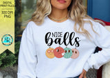 Nice Balls PNG, Retro Ornament, Christmas balls, sublimation designs downloads, Retro Christmas shirt designs, Christmas ornaments