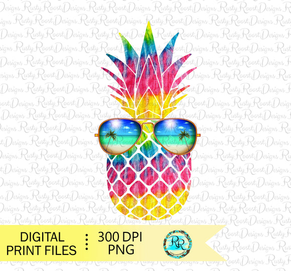Pineapple with sunglasses PNG, Summer sublimation designs downloads, Pineapple Png, printable designs