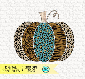 Animal Print Pumpkins PNG, sublimation designs downloads, Leopard pumpkins, Fall leopard Png, Pumpkins, printable design