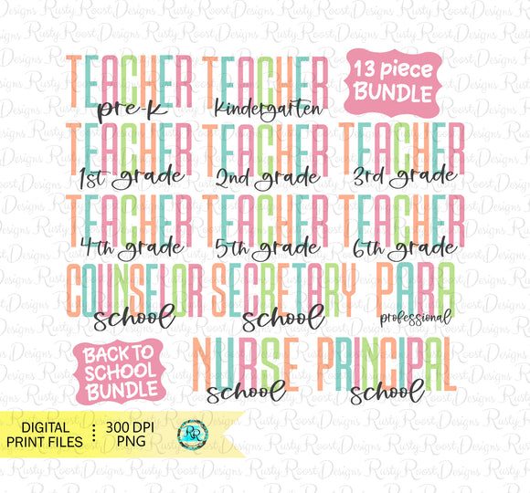 Back to School, School sublimation designs downloads, Teacher Png designs, School printable designs