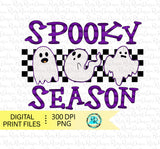 Spooky season Png, Halloween sublimation designs downloads, Cute ghost Png, hand drawn, printable designs